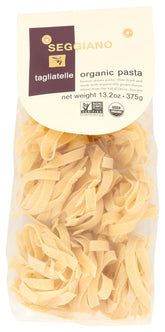 Seggiano tagliatelle organic pasta pack for premium Tuscan meals.