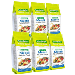 Seitenbacher Muesli Cereal #3 fruit mix packaging shows natural quality.