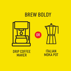 Sello Rojo Espresso Brick roast close up reveals rich color and bold aroma