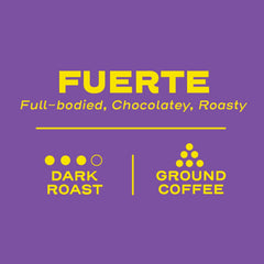 Sello Rojo freshly ground coffee beans with rich aroma.