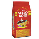 Sello Rojo Tradicional Medium Roast coffee bag presents balanced flavor for daily use