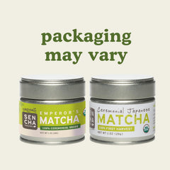 Close-up of vibrant organic matcha powder from SENCHA NATURALS