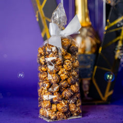 Send A Cake Luxe Bubble Box open bubbles creating a surprise moment