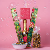 Send A Cake Rose Bubble Box in green packaging ready-to-gift with romantic presentation.