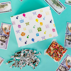 Send A Cake Rainbow Sprinkle Crispy Cake focuses on a colorful cake treat brightening birthdays.