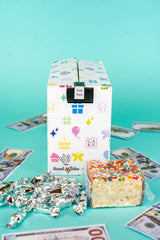 Send A Cake Silver Wrapped Caramels emphasize luxury sweets that complement the gift.