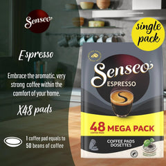 Senseo machine brew close-up—single-serve convenience in action.