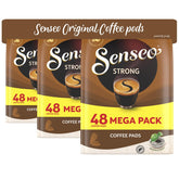 Senseo Strong Dark Roast pods offer a rich aroma and bold flavor in every 144-count pack.