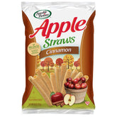 Sensible Portions Garden Veggie Cinnamon Straws bag closeup, tasty on-the-go snack with cinnamon flavor.