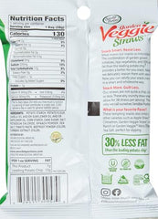 Sensible Portions Veggie Straws airy crunch close-up highlights crisp texture.