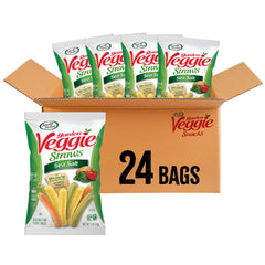 Sensible Portions Garden Veggie Snacks Veggie Straws Sea Salt 1oz 24-pack offers a lighter crunch.