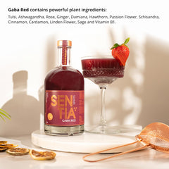 Sentia Gaba Red pour into glass reveals bittersweet spiced berry note
