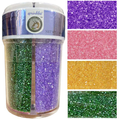 Sentovac 4-Colors sanding sugar purple sprinkle on cookies for festive decor.