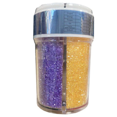 Sentovac 4-Colors sanding sugar yellow sprinkle on cakes adds brightness.
