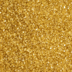 Sentovac Gold Sanding Sugar on cupcakes creates shimmering golden tops.