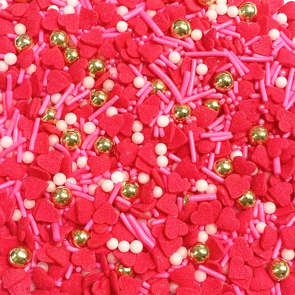 Sentovac Valentine Gold Peals bottle for festive cake decorating and gifting.