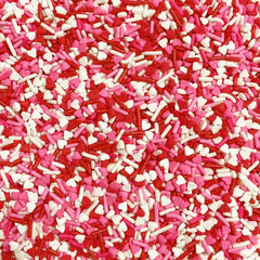 Sentovac Valentine Sprinkles with diverse colors for vibrant dessert accents.