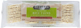 Sesmark Rice Thins brown rice crackers show a crisp bite for on the go.