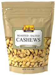 Setton Farms cashews roasted salted 1lb bag, ideal for on-the-go snacking