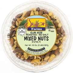 Setton Farms Fancy Deluxe Mixed Nuts front view, roasted unsalted, perfect for everyday snacking.