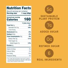 Seven Sundays Simply Honey cereal bag showcasing gluten-free, plant-based ingredients for snacks