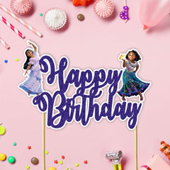 Seyal Encato cartoon-characters cake topper creates a playful centerpiece for celebrations