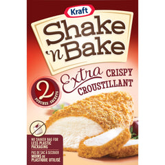 SHAKE'N BAKE Extra Crispy Box shows packaging for quick meals