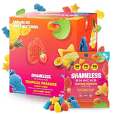 Shameless Snacks Tropical Paradise Gummy front view for on-the-go flavor boost