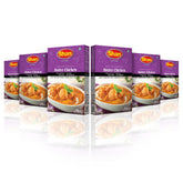 Shan Butter Chicken Mix box shows a 6-pack for quick, authentic curry at home.