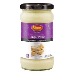 Shan Ginger Paste in glass jar for easy flavor base in home cooking.