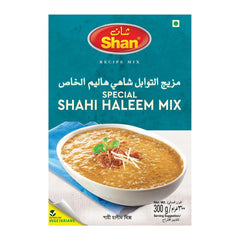 Shan Shahi Haleem recipe box showing complete ingredients for quick curry
