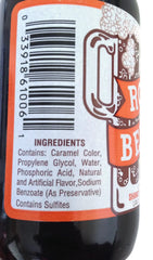 Shank's Root Beer Extract label, real flavors for desserts and sauces.