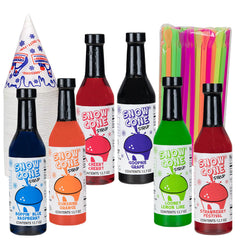 Shave Ice Syrups blue raspberry bottle for refreshing snow cones and easy pouring.