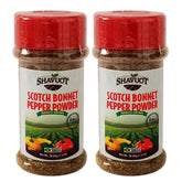 Shavuot Scotch Bonnet pepper powder jar front view showing authentic Jamaican heat