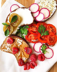 Close up of omega 3 rich flax in Shibolim bread