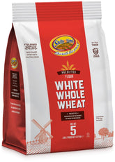 Shibolim White Whole Wheat Flour bag in 5lb packaging for everyday baking.