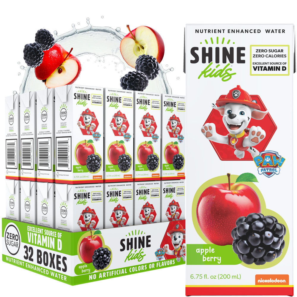 ShineWater Paw Patrol Apple Berry juice box 32-pack for kid hydration