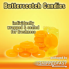 Close-up of Shippedfast butterscotch texture showing a smooth, rich melt.