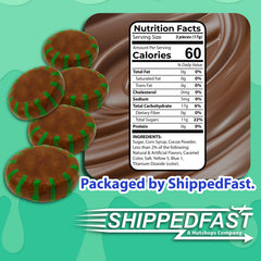 Shippedfast Chocolate Starlight Mint Candy shown in a candy dish for serving.