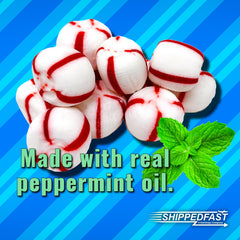 Shippedfast peppermint oil scent highlighting authentic mint flavor for a refreshing breath