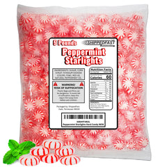 Shippedfast Peppermint Starlights bulk bag ready for party serving and sharing