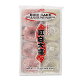 Shirakiku Daifuku Mochi red and white packaging for easy on-the-go snacking