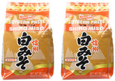 Shirakiku Miso Shiro white paste in a jar, ideal for light sauces.