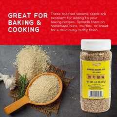 Shirakiku sesame seeds sprinkled on salads add crunch and flavor