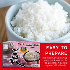 Shirakiku serving bowl with ready-to-eat rice for quick meals