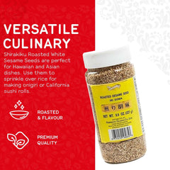 Shirakiku roasted sesame on sushi rolls boosts visual appeal and taste