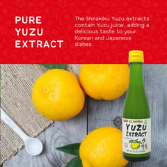 Shirakiku Yuzu Extract drops dispense for precise citrus flavor.