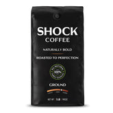 Shock Coffee Ground bold roast bag for a bold morning boost