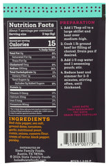 Siete Mild Taco Seasoning spice close-up highlighting tomato and cumin blend