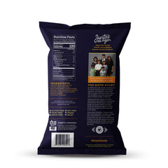 Siete Tortilla Chips cassava flour texture, ideal for snacking.